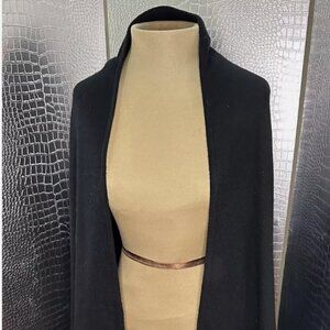 Isabel Canovas Rare Vintage Classic Black Cashmere Wrap